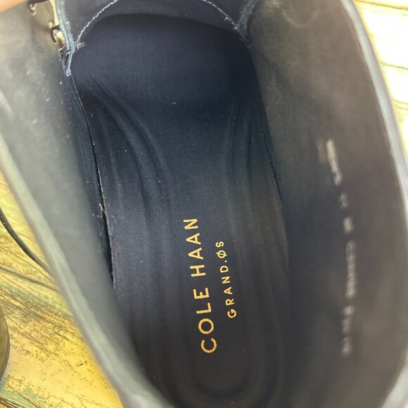 Cole Haan Grand O.S Chukka Boot Mens 11M Black Leather Dress Work Lace Up Combat main image 10